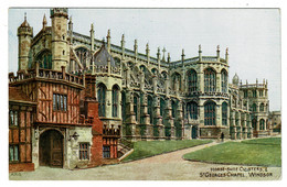 Ref 1512 - J. Salmon ARQ A.R.Q. Quinton Postcard - St Georges Chapel Windsor Castle - Berkshire - Windsor Castle