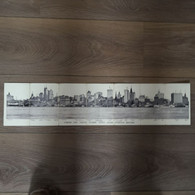 USA / Rare Multi Fold Panorama Mail Card / View Of NEW York City And North River 19?? Signs Of Ware // POSTAGE € 3,20 - Otros & Sin Clasificación