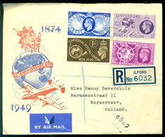 Great Britain 1949 Registered FDC UPU 75th Anniversary - ....-1951 Pre-Elizabeth II