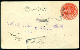 Türkei 1914 Umschlag Ganzsache Runder Wertstempel Michel U35 Richtig Gelaufen - Postal Stationery