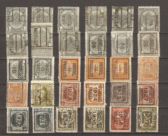 Belgique 1895/1937- Petit Lot De 30 Préoblitérés Bruxelles - Armoiries - Albert Casqué - Houyoux - Chiffre - Petit Sceau - Otros & Sin Clasificación