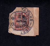 Imperial China Tibet Coiled Dragon $1 On Torn Envelope - Gebruikt