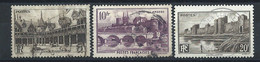 France N°499/501 Obl (FU) 1941 - Monuments Et Sites - Gebruikt