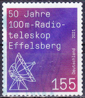 Deutschland 2021. 100m-Radioteleskop Effelsberg Selbstklebend, Mi 3622 Gestempelt - Gebruikt