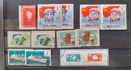 Stamps Errors Romania Lot 7 Stamps  Printed With Errors  See Images Used - Variedades Y Curiosidades