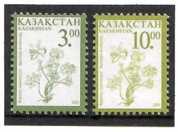 Kazakhstan 2001 . Definitives 2001 (Flowers). 2v: 3.oo, 10.oo.   Michel # 314-15 - Kasachstan