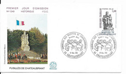 Env Fdc 12/12/81 Chateaubriant, N°2177 Yt, Hommage Aux Fusillés De Chateaubriant - 1980-1989