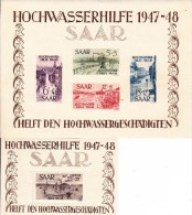 SAAR / SARRE - YVERT BLOCS N°1/2 ** MNH - COTE = 1650 EUROS - Blocs-feuillets