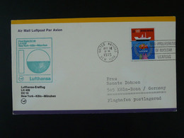 Lettre Premier Vol First Flight Cover New York United Nations --> Koln 1975 Lufthansa Ref 102680 - Storia Postale