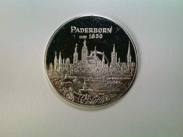 Medaille Paderborn 1650 Nach Merian, 40 Mm, 30 Gr., Silber, SELTEN! - Numismatics