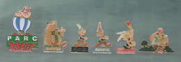 PINS PIN'S DISNEY ASTERIX 1109 OBELIX GOSCINNY UDERZO PARC ASTERIX ROMBALDI NOVOTEL VACHE QUI RIT LOT 6 PINS - Disney