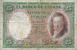 Spanien - Spain - 25 Pesetas 1931 - 25 Peseten