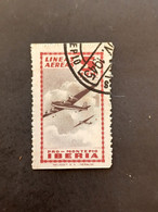 SPAIN SPAGNA 1945 LINEAS AEREAS IBERIA - Usati