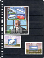 Congo Dem.Republic-Kinshasa-2001- The 100th Anniversary Of The First Passage Of A Zeppelin Airship-3 S/s.MNH - Other & Unclassified