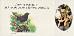 Menukaart ABCP 2016 - 1985-.. Birds (Buzin)