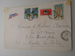 Afars Et Issas , Lettre De Djibouti 1973 Pour Mantes La Jolie - Storia Postale