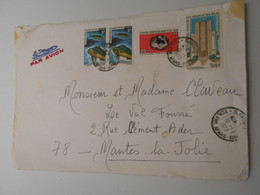 Afars Et Issas , Lettre De Djibouti 1973 Pour Mantes La Jolie - Brieven En Documenten