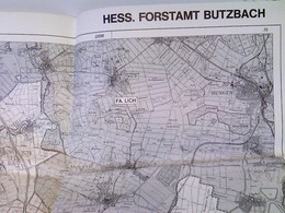 Forstübersichtskarte (Nr. 116) Des Hessischen Forstamts Butzbach. Maßstab 1 : 25000. Ausgabe 1988 - Hesse