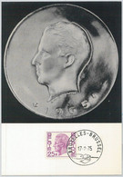 63455  -  BELGIUM - POSTAL HISTORY: MAXIMUM CARD 1975 -  ROYALTY - 1961-1970