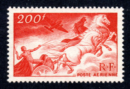 FRANCE 1946 - Yvert PA 19a - NEUF** LUXE/MNH - Rouge-sang Papier Carton épais, TBC - 1927-1959 Mint/hinged