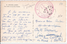 1956 - ALGERIE - CARTE FM (SIDI-BEL-ABBES) Du 2°RTA à CHANZY (ORAN) => PARIS => LE MANS - Oorlog In Algerije