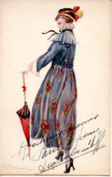 S BOMPARD  FEMME AU PARAPLUIE - Bompard, S.