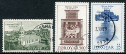 FAROE IS. 1989 Torshavn Church Bicentenary Used.  Michel 179-81 - Faroe Islands