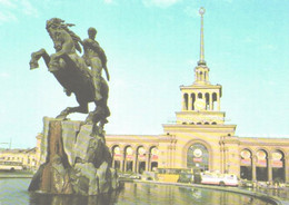 Armenia:Jerevan, Monument And Railway Station, 1985 - Gares - Sans Trains