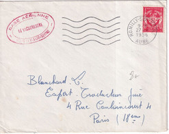 1956 - BASE AERIENNE De ROMILLY SUR SEINE (AUBE) - ENVELOPPE FM - Military Postmarks From 1900 (out Of Wars Periods)