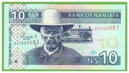 NAMIBIA 10 DOLLARS 2001 A  P-4bA UNC - Namibië