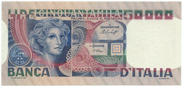 50000 LIRE BANCA D'ITALIA VOLTO DI DONNA TRE DECRETI 12/06/1978 SPL+ - Andere & Zonder Classificatie