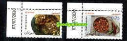 2020- Tunisia - Euromed- Traditional Mediterranean Gastronomy - Complete Set 2v- MNH** Dated Corner - Tunisia (1956-...)