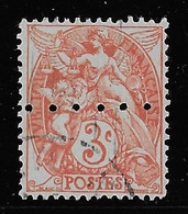 ANCOPER SIGLE 1 - N° 109 PERFORE 6 TROUS OBLITERE TB INDICE 4 - Used Stamps