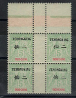 Indochine - Tchong- King - Bloc Sans Millésimes  ( 1902)  N°35 Neufs - Unused Stamps