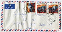 CONGO 1981 - Affranchissement Sur Lettre Par Avion - Eléphant - Central African Republic