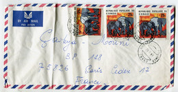 CONGO 1981 - Affranchissement Sur Lettre Par Avion - Eléphant - Zentralafrik. Republik