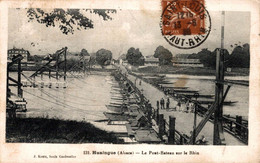 Huningue Le Pont Bateau Sur Le Rhin - Huningue