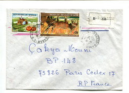 SENEGAL 1981- Affr. Sur Lettre Recommandée  -  Animaux / Agriculture - Sénégal (1960-...)