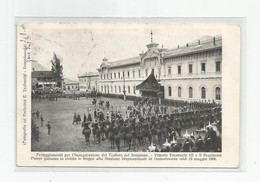 Italie Italia Italy Piemonte Novara Gare Stazione Domodossola 1906 Presidente E Vittorio Emanuele 3 Inaugurazione - Novara