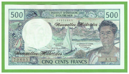 NEW HEBRIDES 500 FRANCS 1970/1981  P-19a  UNC - Nueva Hebrides