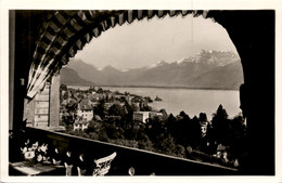 Vue Depuis Un Balcon Sur Le Lac Et La Dent Du Midi - Bellaria - La Tour Dei Peilz, Vaud - La Tour-de-Peilz