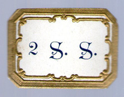 2 S S ÉTIQUETTE PARFUMERIE PARFUM  PERFUMERY LABEL PERFUME ETIKETT PARFÜMERIE ETICHETTA PROFUMERIA PROFUMO - Etiquettes