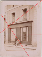 5009 Miramont De Guyenne 47 - Marchand De Chaussures BELLEVUE 1911 Devant Sa Boutique - Autres & Non Classés