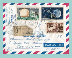 1963. Enveloppe Affranchie Lettre RECOMMANDÉE Par AVION De SAINT-DENIS De La RÉUNION à PARIS 14 E - Lettres & Documents