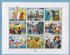 BL N° 81  PHILATELIE DE LE JEUNESSE N° 2841 A 2849 ***  TINTIN HERGE  9TIMBRES - Unused Stamps