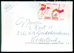 Caribisch Nederland Bonaire 2014 Brief Naar Nederland Met NVPH 45d En 45e - Curazao, Antillas Holandesas, Aruba