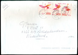 Caribisch Nederland Bonaire 2014 Brief Naar Nederland Met NVPH 45a, 45b En 45c - Curazao, Antillas Holandesas, Aruba