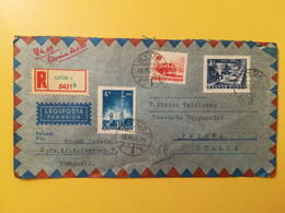 1969 BUSTA COVER RACCOMANDATA REGISTERED UNGHERIA MAGYAR POSTA HUNGARY BOLLO TELECOMUNICATION OBLITERE' GYOR - Cartas & Documentos