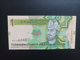 Billete De TURKMENISTAN, De 1 MANAT, Año 2017, Uncirculated - Turkménistan