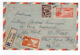 1951. YUGOSLAVIA,SERBIA,BELGRADE,REGISTERED AIRMAIL COVER TO NEW YORK,US - Posta Aerea